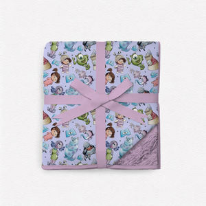 הדפסה מותאמת אישית במבוק שכבה כפולה תינוק <span class=keywords><strong>swaddle</strong></span> לזרוק שמיכה פרווה ילוד שמיכה - Product Image 6