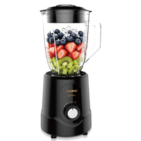 AKANE A.81465 Elektrische blender 500W 1,5L glazen kan 24000RPM 4-in-1 elektrische blender/mixer met snelle start en eenvoudige reiniging