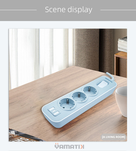 Prise de table NOVA série spéciale, 3 voies, 16A, 4000W, matériaux FR-PP, protection contre les surcharges, volet de sécurité pour usage domestique - Product Image 5