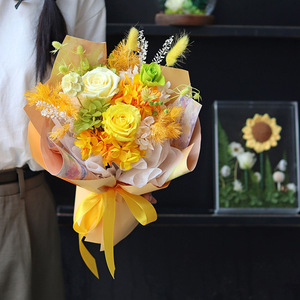 Mazzi di Natale personalizzati decorazione fiori di <span class=keywords><strong>Rose</strong></span> fiori secchi Bouquet <span class=keywords><strong>con</strong></span> scatola regalo <span class=keywords><strong>decorazioni</strong></span> per la casa Bouquet di fiori di <span class=keywords><strong>Rose</strong></span> naturali - Product Image 6