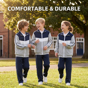 Vêtements de sport personnalisés pour jeunes, vestes pour enfants mignonnes, vêtements écologiques pour enfants, uniformes scolaires pour enfants (521004) - Product Image 3