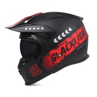 Nouveau casque de moto intégral détachable SLKE DOT ECE ABS pour l'hiver, style rétro Street Fighter Samurai