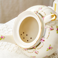 Ensemble tasse et soucoupe à café en céramique rétro pour filles, style européen, pot léger, luxe haut de gamme, cadeau pour le thé de l'après-midi