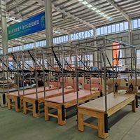 Machine de Pilates Réformateur 3-en-1 Ajustable Celux en Bois d'Érable pour la Maison, le Studio de Yoga et l'Entraînement – Vente en Gros