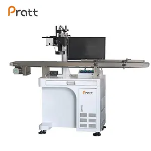 Pratt 2024 New Flying Fiber/co2/uv Laser Marking Machine With Ccd Camera Automatic Visual Positioning System