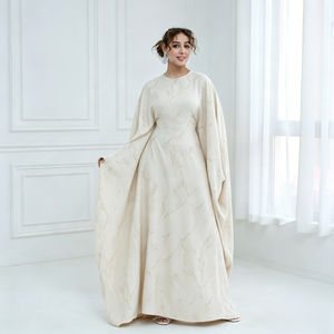 Nouvelle Abaya Loriya 2026 en marbre imprimé papillon, élégante robe caftan de Dubaï pour <span class=keywords><strong>femme</strong></span> musulmane avec ceinture, idéale pour le quotidien et les fêtes - Product Image 3