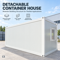 Maison conteneur préfabriquée de 20 pieds en panneaux sandwich respirants, design moderne pour villa, chambre, bureau, entrepôt
