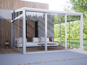Pérgola de Aluminio Motorizada con Persianas Ajustables a Prueba de Viento para Grandes Espacios Comerciales - Product Image 2
