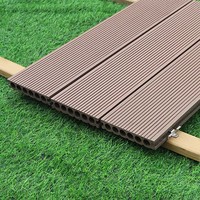 Planchers extérieurs en WPC rainurés en gros, composite bois-plastique, durables, imperméables, pour terrasses et decks