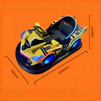 Machine de jeu de course de simulateur d'enfants de voiture tamponneuse électrique de dérive d'intérieur colorée Machine de divertissement de sport adulte à piles