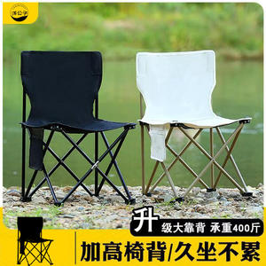 Silla Plegable Portátil Yang Gongzi Blanca 0.75kg, Silla de Jardín Plegable con Diseño Cuadrado para Uso en Exteriores y Dibujo Artístico - Product Image 4