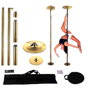 Doré Amovible Statique Filature Pôle De Danse <span class=keywords><strong>Barre</strong></span> De Gymnastique - Product Image 3