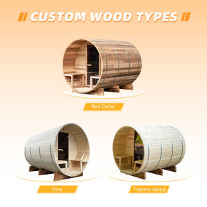 Cabine de sauna extérieure à vapeur sèche de qualité supérieure avec poêle électrique ou poêle à bois, baril de sauna extérieur à vendre - Product Image 5