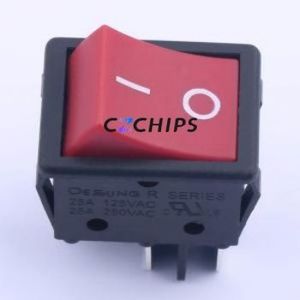 R-6-210-C5N-BR Rocker Switch Through hole Component (THT) Switch 32mm 25mm 38mm Concave Bend - Product Image 1
