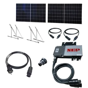 400w 24v Solar Panel Mini Rail 4mm2 PV Cable 600w Micro Inverter bc01 Cable Dust Cap Protects Grid Tied Solar System"