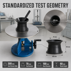 Probador Manual <span class=keywords><strong>de</strong></span> Consistencia del Cemento NLD 2, Aparato <span class=keywords><strong>de</strong></span> Mesa <span class=keywords><strong>de</strong></span> Flujo para <span class=keywords><strong>Mortero</strong></span>, <span class=keywords><strong>Instrumento</strong></span> <span class=keywords><strong>de</strong></span> Medición <span class=keywords><strong>de</strong></span> Trabajabilidad en <span class=keywords><strong>Laboratorio</strong></span> - Product Image 4
