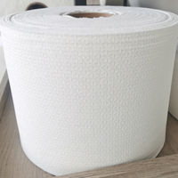 Serviette visage jetable légère, hypoallergénique, respirante, écologique, à motif flocon de neige, en tissu non tissé spunlace, pour les soins de la peau, OEM