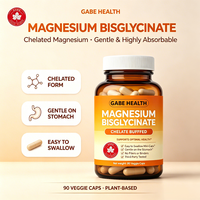 Complément de glycinate de magnésium en gros, chélaté, hautement biodisponible, 90 gélules végétales, favorise la relaxation et le sommeil pour adultes, OEM