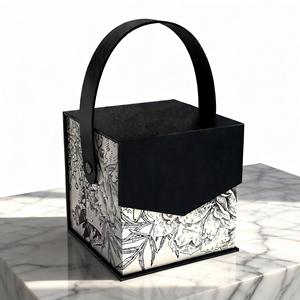 Kotak Kertas Kaku Berlapis Laminasi Mengkilap Bentuk Berbeda Buatan Tangan yang Dapat Disesuaikan dengan Penutup Magnetik untuk Kemasan Hadiah - Product Image 6