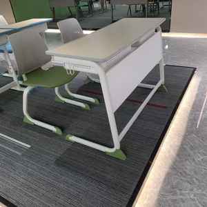 Conjunto de Silla y Escritorio Escolar Modular Ecológico Personalizado OEM Directo de Fábrica, Ergonómico para Aula Escolar, Muebles Escolares Duraderos - Product Image 5