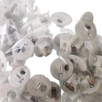 Bande lumineuse LED en plastique grand format, couleur blanc chaud, petite veilleuse clignotante, base 35 mm, pour décoration DIY et cadeaux faits main