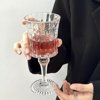 Verre à liqueur sculpté de style européen vintage en verre sodocalcique, verre à shot, verre à dessert, verre à vin, coupe à Baijiu, spiritueux importés