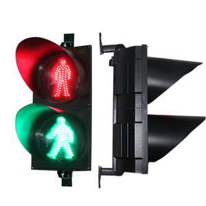 Feu de circulation piétonnier à LED de 300 mm avec <span class=keywords><strong>bouton</strong></span> poussoir piétonnier sans fil - Product Image 2