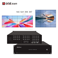 Controlador de Video Wall HD-MI 16x24, Procesador de Matriz Modular 16 Entradas 24 Salidas, Compatible con Empalme 4x6 3x8 para Centro de Comando y Pantallas LCD