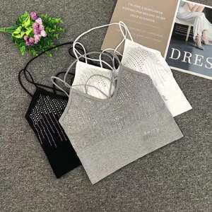 <span class=keywords><strong>เสื้อ</strong></span>แขนกุดเอวสูงสำหรับผู้หญิง, <span class=keywords><strong>เสื้อ</strong></span>กล้ามคอตตอนแขนกุดสั้นยืดหยุ่นสำหรับผู้หญิง - Product Image 1