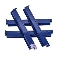Ensemble de 4 repose-pions de mahjong en acrylique de 18,5 pouces avec bords lisses, supports pour tuiles et jetons, et sac de rangement à cordon de serrage, couleur unie