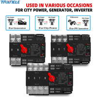 Interrupteur de transfert automatique double alimentation (ATS) sur rail DIN 2P 3P 4P, sélecteur électrique pour alimentation ininterrompue 230V 63A 100A 125A Mini