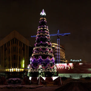 10M 20M 30M <span class=keywords><strong>pas</strong></span> <span class=keywords><strong>cher</strong></span> prix personnalisé LED arbre <span class=keywords><strong>de</strong></span> noël artificiel support en métal pour la décoration extérieure - Product Image 5