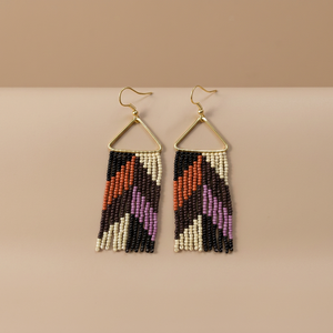 Boucles d'oreilles pendantes multicolores en perles de riz et verre, style bohème géométrique, plaquées or, pour femme, idéales pour les fêtes et mariages – Meilleures ventes - Product Image 5
