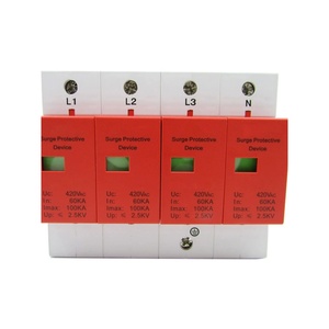 Dispositivo de Protección Contra Sobretensiones 4P 100KA 420Vac, Supresor de Sobretensiones Trifásico de Grado Industrial - Product Image 1