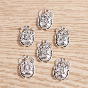 WENY 10 Pezzi per Confezione <span class=keywords><strong>Nuovo</strong></span> Ciondolo Animale, <span class=keywords><strong>Scarabeo</strong></span> Egiziano in Argento Antico, Accessorio per Bracciale - Product Image 3