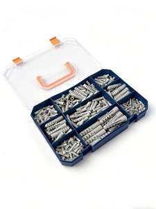 Chevilles murales en plastique à expansion, capacité 10 kg, boulons amovibles, solutions sécurisées pour fixations sur bois - Product Image 4