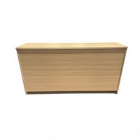 Bureau d'enseignant scolaire moderne convertible et extensible avec cadre en bois et trois tiroirs