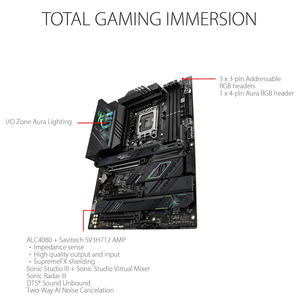 LGA1851 pour <span class=keywords><strong>Asus</strong></span> ROG STRIX Z890-F <span class=keywords><strong>GAMING</strong></span> WIFI Intel Z890 Carte mère DDR5 AI Carte mère Non-ECC Intel Core Ultra Processors - Product Image 4