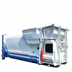 Station de compactage mobile multifonctionnelle en acier motorisée 7,5 kW pour la collecte et l'élimination des déchets industriels - Product Image 1