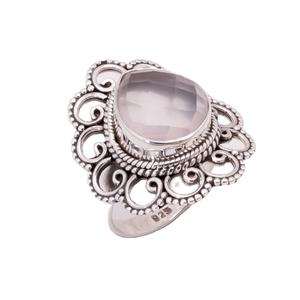 แหวนแต่งงานพลอย925ฝาเงินสเตอร์ลิงทำด้วยมือเครื่องประดับชั้นดีสำหรับทุกเพศ - Product Image 1