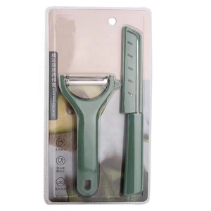 Food Safe Kitchenware <strong>Set</strong> with Plastic Handle Includes Fruit <strong>Knife</strong> Peeler and Scissors Metal Construction for <strong>Kitchen</strong> Use - Product Image 1