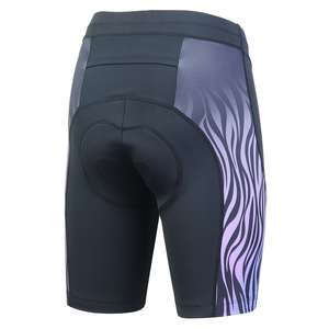 Pantalones Cortos de Ciclismo Transpirables para Mujer, Acolchados, con Estampado Degradado, Bolsillo Trasero, Silicona Antideslizante, Entrega Rápida, Logotipo Personalizado - Product Image 2