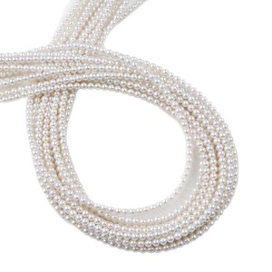 Perlas Redondas de Agua Dulce Naturales al por Mayor, 3-3.5mm, Semiterminadas, Cuentas Sueltas en Hilo, Coloridas - Product Image 4