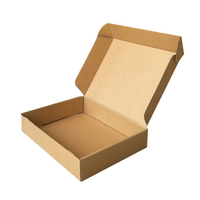 Boîte en carton ondulé en kraft avec impression CMJN sur mesure, boîte d'emballage pour petits cadeaux, boîte d'expédition postale express