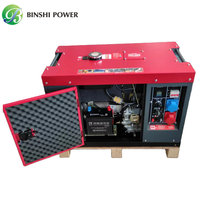 Groupe électrogène diesel portable silencieux refroidi par air, économique, 60 Hz, 110 V-240 V, monophasé, 7 kVA, 7 kW
