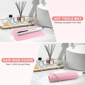 Tappetino in Silicone Professionale Resistente al Calore per Accessori Domestici Ningbo, Custodia Portatile Anti-scottatura per Macchina per Capelli - Product Image 2
