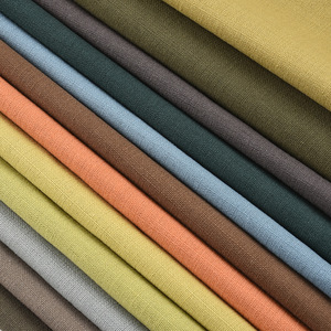Cotton Canvas <b>Fabric</b> 8*8 Slub Woven Plain Dyed Medium <b>Weight</b> 120GSM Breathable For Coat Jacket Apparel - Product Image 2