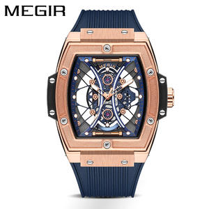 <span class=keywords><strong>MEGIR</strong></span> 8109 <span class=keywords><strong>Montre</strong></span> pour hommes <span class=keywords><strong>Prix</strong></span> de gros Bracelet en silicone Étanche Creux Lumineux Cross-border Hot Item 8109 - Product Image 4