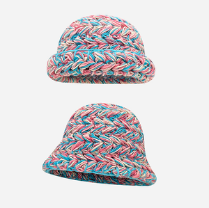 Gorros de Punto Cálidos de Invierno con Diseño Floral, Gorros Tejidos a Mano para Unisex, para Esquí, Pesca, Ciclismo, Viajes Diarios - Product Image 5