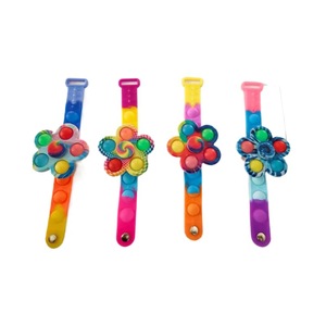Bracelet Pop It Fidget <span class=keywords><strong>Spinner</strong></span> Lumineux en Silicone Anti-Stress pour Enfants, Idéal pour Cadeau de Fête - Product Image 5